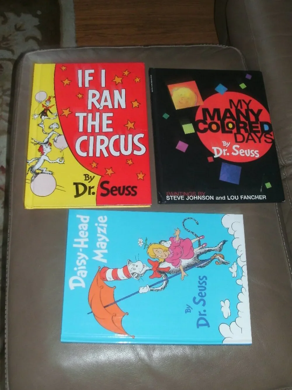 3 HC DR Seuss Books Daisy-Head Mayzie If I Ran The Circus My Many Colored Days
